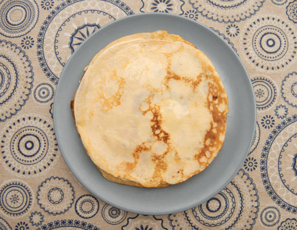 istock Pancakes. Thin pancakes. Russian bliny 1252633087