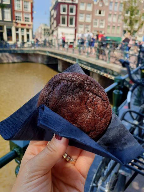 istock Amsterdam's delicious cookie called van stapele. 1252655524