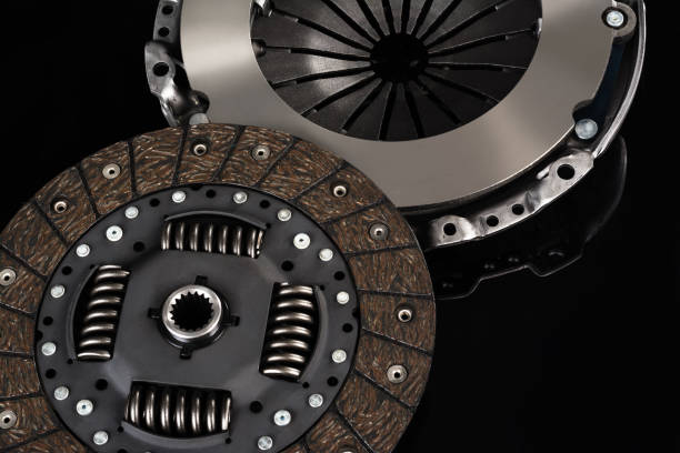 istock Car or automotive clutch on black background 1252655529
