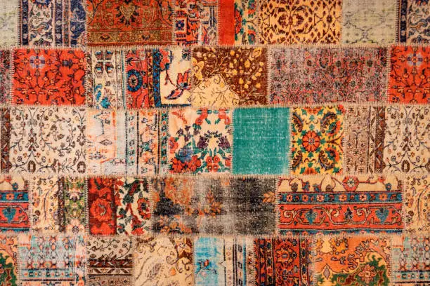 Photo of Turkish carpet patch work