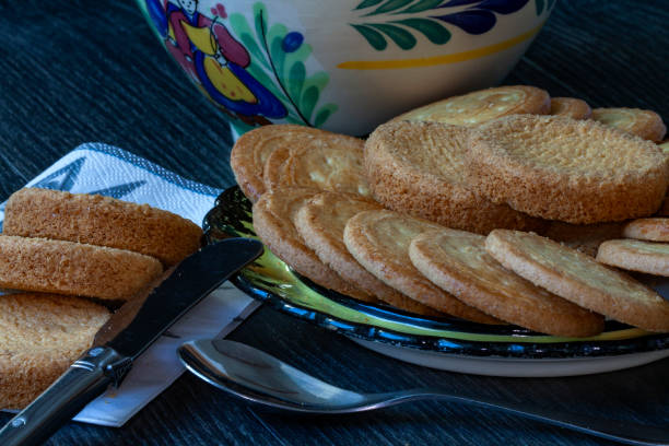 istock Breakfast with Breton patties and pallets 1252672841