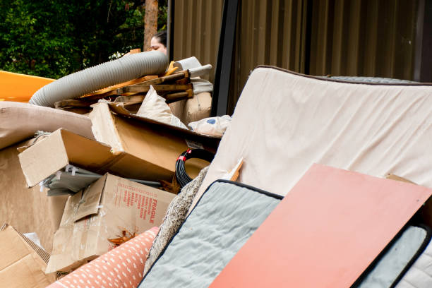 istock Household miscellaneous rubbish items put on curbside for council waste collection 1252674532