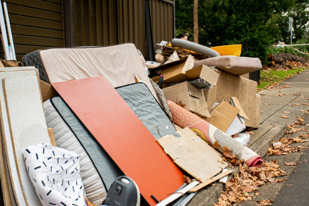 istock Household miscellaneous rubbish items put on curbside for council waste collection 1252674549