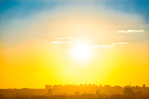 istock City sunset with buildings silhouette 1252679206
