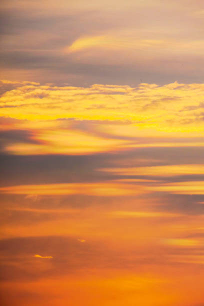 istock Orange cloud view in close up for blur background 1252681155