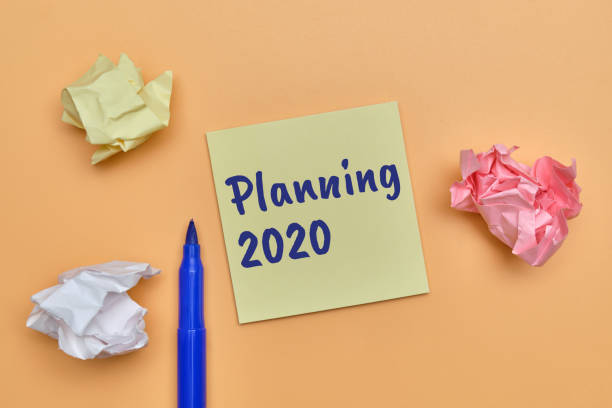 istock Abstract handwritten planning 2020 as a concept a list of actions to be completed. 1252682675