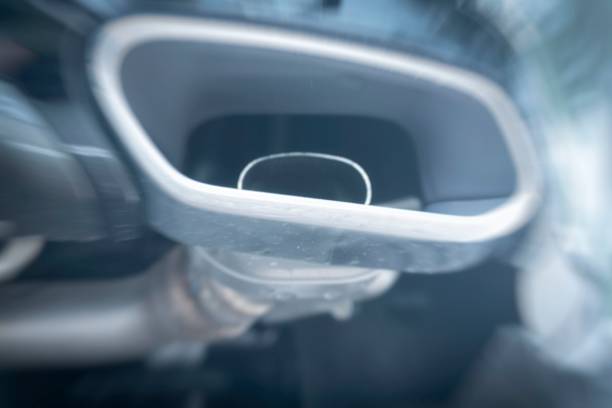 istock Exhaust pipe of a car 1252686880