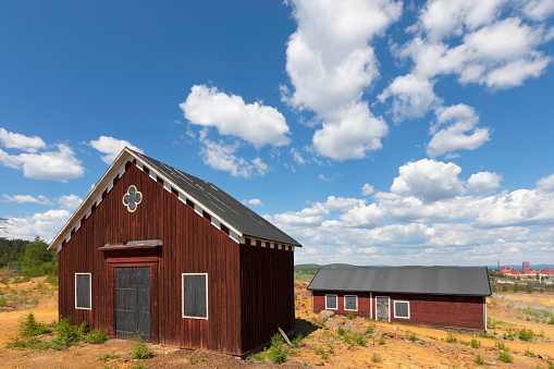 Red Barn on a ranch outside Colorado Springs Colorado