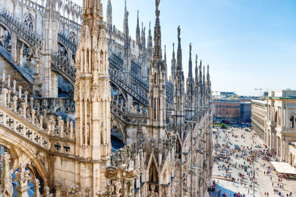 istock View from roof of Duomo gothic cathedral 1252703206