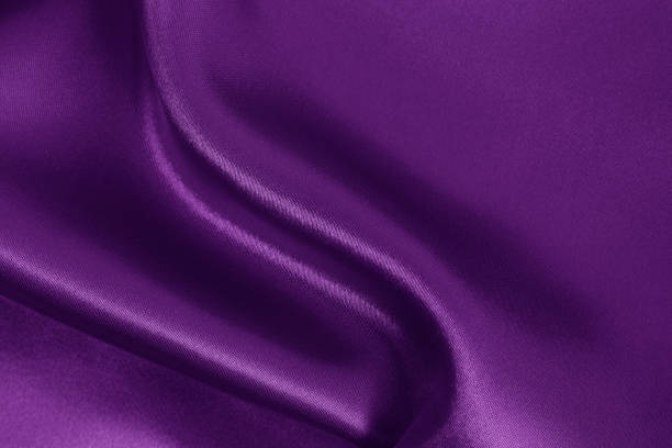 istock Purple fabric cloth texture for background and design art work, beautiful crumpled pattern of silk or linen. 1252706793