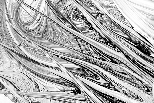istock Abstract mix paint texture. Acrylic black and white paint background 1252709846