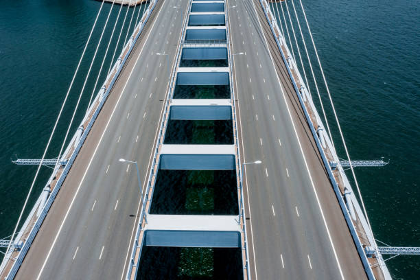 istock Road bridge as seen from above, Hongkong, China 1252710049