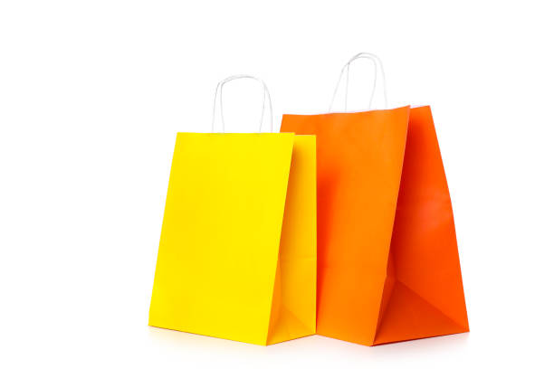 istock Shopping bags isolated on white background 1252712819