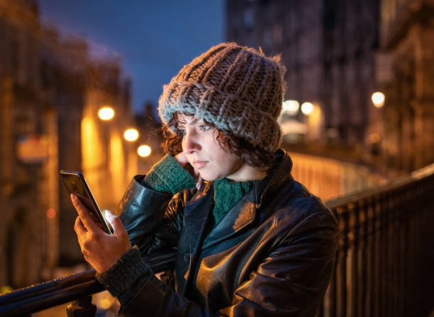 istock Alone in a city at dusk 1252713086