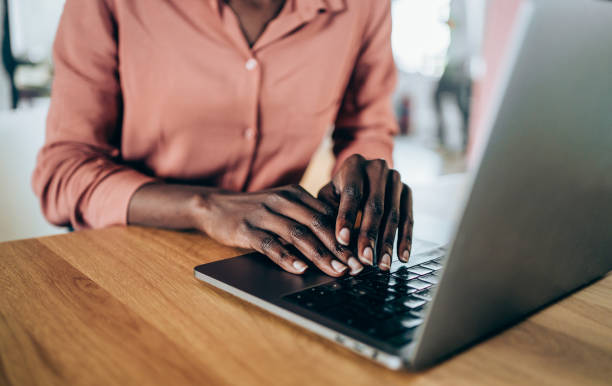 istock Businesswoman using laptop in office. 1252716409