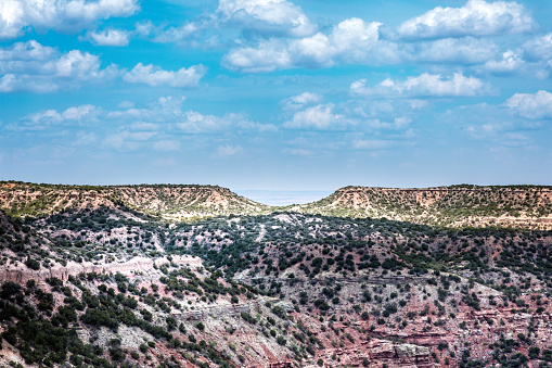 Scenic view over the Palo Duro Canyon, Texas