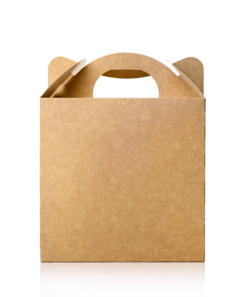 istock Kraft box in hand isolated on white background 1252717218