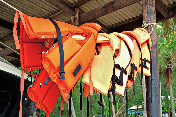 istock Life jackets for tourists 1252719957