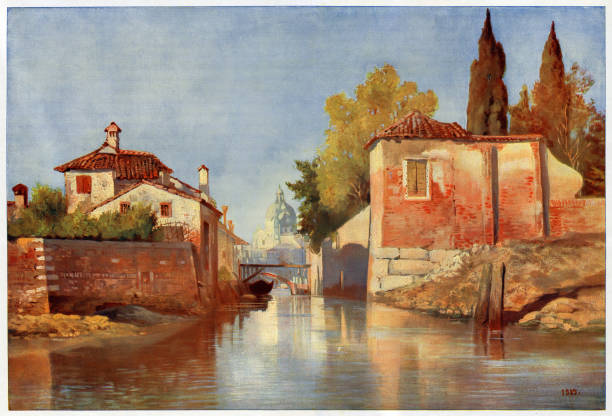 Venice looking towards Santa Maria della Salute
Original edition from my own archives
Source : Die Gartenlaube 1901
After Painting of Kaiserin Friedrich 1885