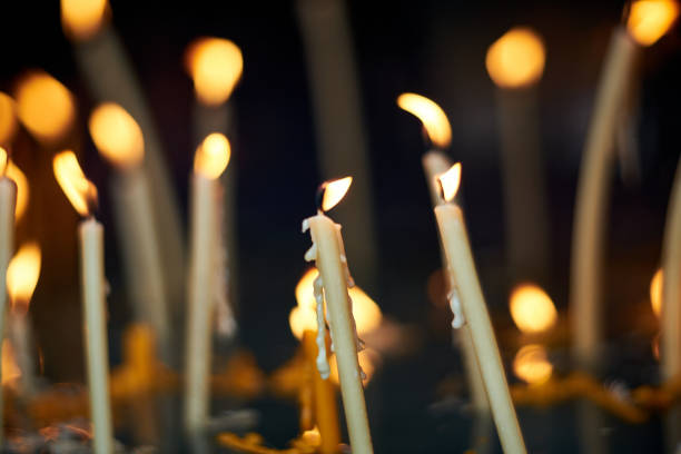 istock Dripping Wax Candles In Church 1252724358