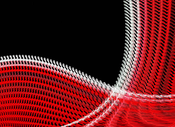 istock Abstract color dynamic background with lighting effect. Fractal wavy. Fractal art 1252728124