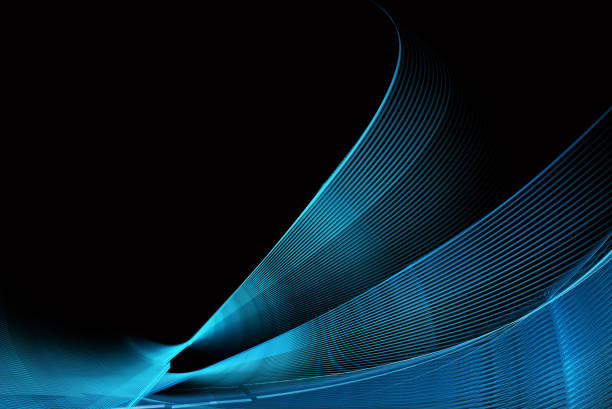 istock Abstract color dynamic background with lighting effect. Fractal wavy. Fractal art 1252728138