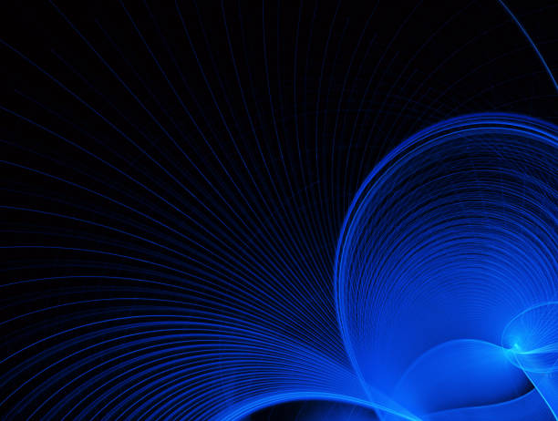 istock Abstract color dynamic background with lighting effect. Fractal wavy. Fractal art 1252728235