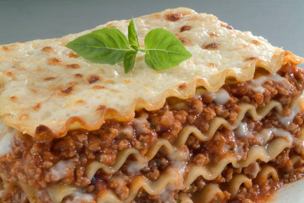 Lasagna, traditional Italian pasta.