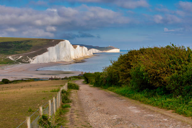 istock Landscape of Seven Sisters Cliffs 1252736364