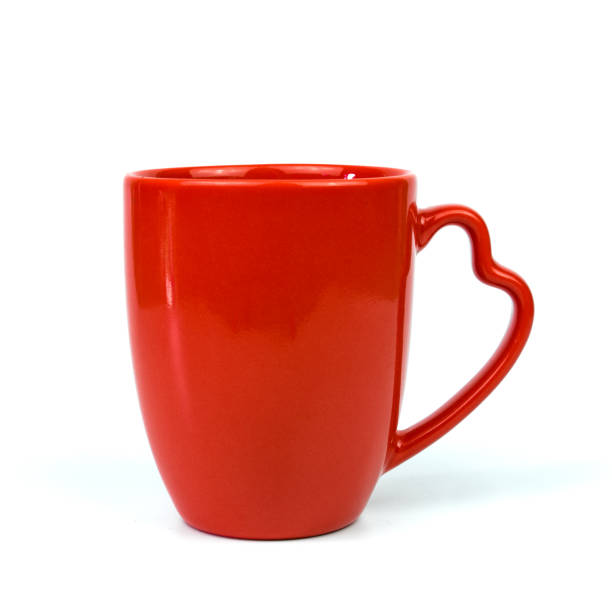 istock Red cup of coffee isolated on white 1252736728