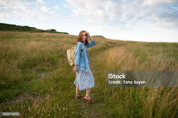 A Young Woman Traveling Stock Photo - Download Image Now - Cantabria, Young Women, Fun