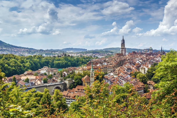 istock Aerial view of Bern, Switzerland 1252744536