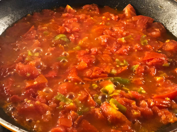 istock Menemen meal made with tomatoes and eggs 1252747996