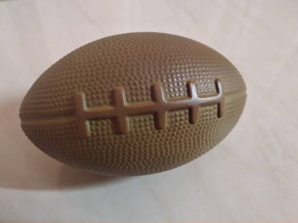istock Plastic Rugby ball for child 1252759496