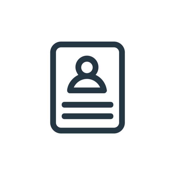 ilustraciones, imágenes clip art, dibujos animados e iconos de stock de icono vectorial cv. carrera editable cv. símbolo lineal cv para su uso en aplicaciones web y móviles, logotipo, medios de impresión. ilustración de línea fina. dibujo de contorno aislado vectorial. - biografía