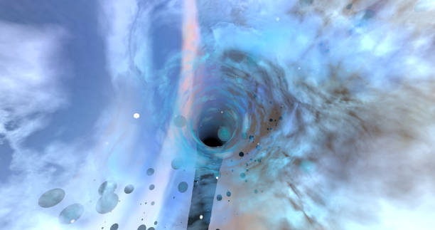 istock Background made by pastel color and wormholes. 1252773468