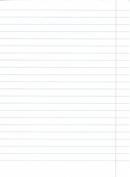 istock Ruled page of a copybook, school notebook page for background, exercise book page 1252780029