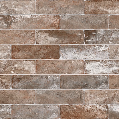 Rust Tiling Texture Reclaimed Look Brick Tile Texture In Warm Rust Shade Stock Photo ...