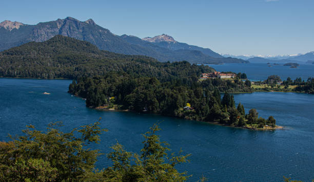 beatifull panoramic view from the top Patagonia Argentine i took this one on the way, road trip, seven lakes, Patagonia, Argentina beatifull stock pictures, royalty-free photos & images