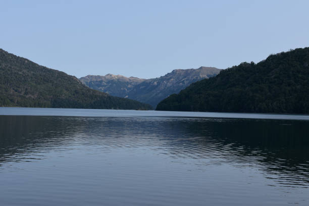 beatifull panoramic view of a lake in south of argentine i took this one on the way, road trip, seven lakes, Patagonia, Argentina beatifull stock pictures, royalty-free photos & images