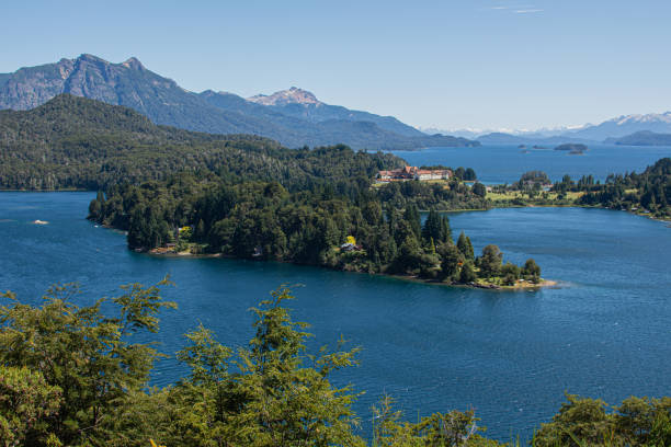 beatifull panoramic view from the top Patagonia argentina i took this one on the way, road trip, seven lakes, Patagonia, Argentina beatifull stock pictures, royalty-free photos & images