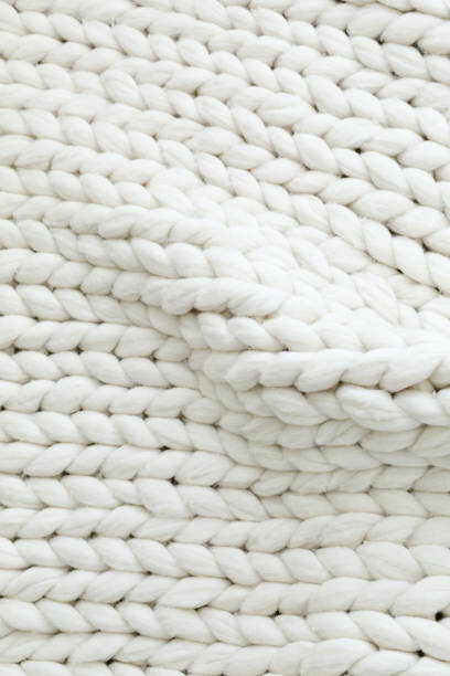 istock White texture background from merino blanket 1252795511