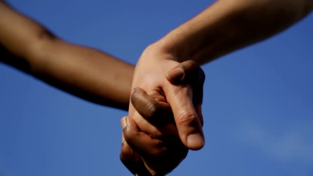 multi racial couple love concept-super slow motion footage