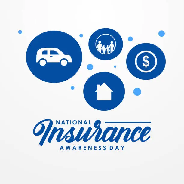 Vector illustration of National Insurance Awareness Day Vector Design Illustration For Celebrate Moment