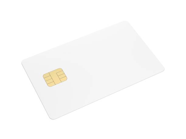 istock White blank credit card isolated on white background. 1252801830