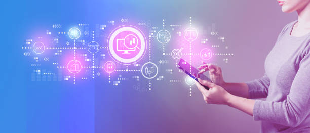 istock Stock trading concept with woman using a tablet 1252809539