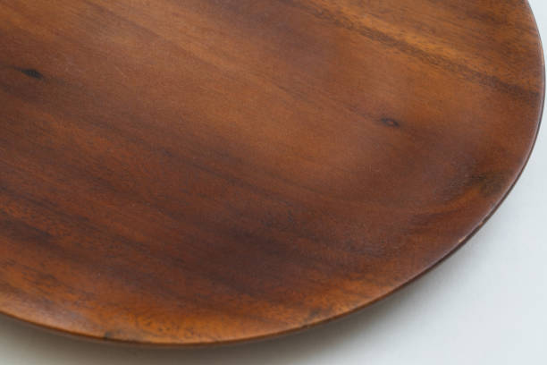 istock Wooden round plate 1252817584