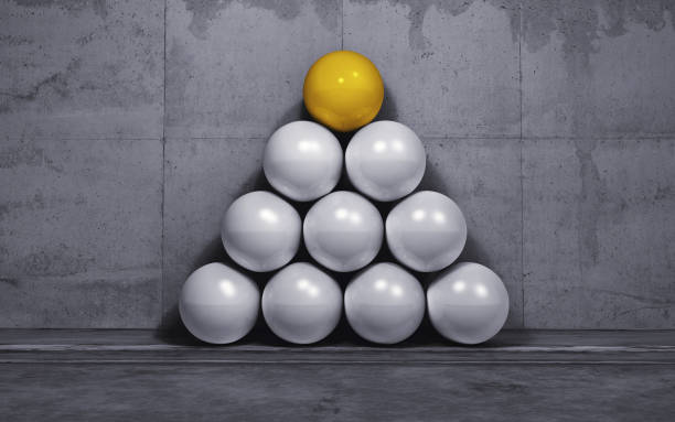 istock Stand out from the crowd . Leader mindset concept . This is a 3d render illustration . 1252822418
