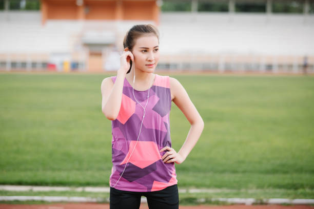 istock Running is time with her favourite sounds 1252827420