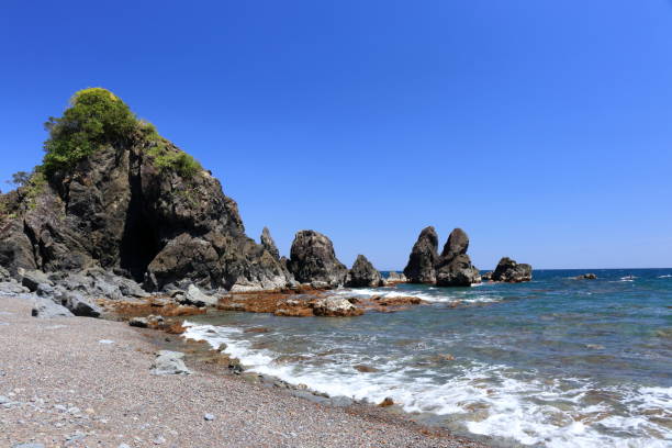 istock Five Colored Beaches, a small beach like a secret base(Kochi Prefecture, Tosa City) 1252829701